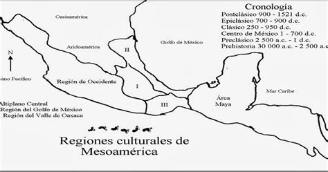 Mapa De Mesoamerica Para Colorear