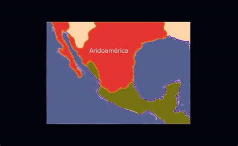 Mapa De Mexico Antiguo Aridoamerica Mesoamerica ...