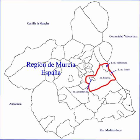 Mapa De Molina De Segura