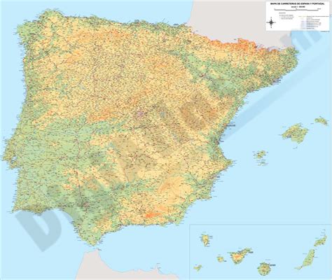 Mapa De Portugal Com Escala Para Imprimir | thujamassages