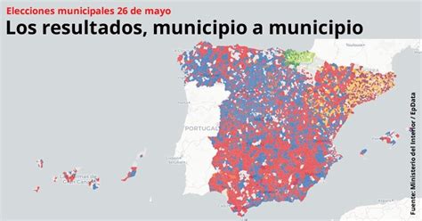 Mapa de resultado de elecciones municipales 2019 ...