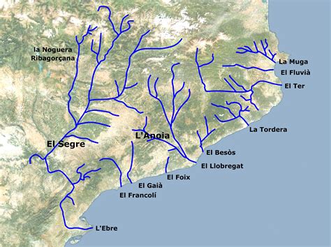 Mapa de ríos, afluentes, acuíferos y plantas ...