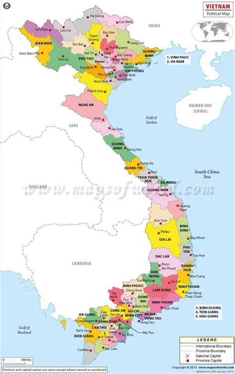 Mapa de Viet nam   Mapa de vietnam  Sur este de Asia   Asia