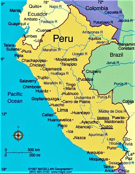 Mapa del Perú con Nombres, Regiones y Departamentos 【Para Descargar e ...
