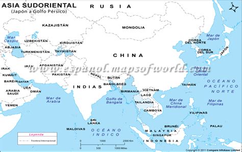 Mapa del Sureste de Asia ~ Online Map