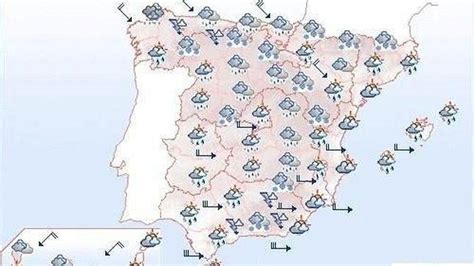 Mapa del tiempo previsto para este sábado   ABC.es