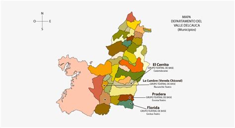 Mapa Del Valle Del Cauca   Division Politica Del Valle Del Cauca ...