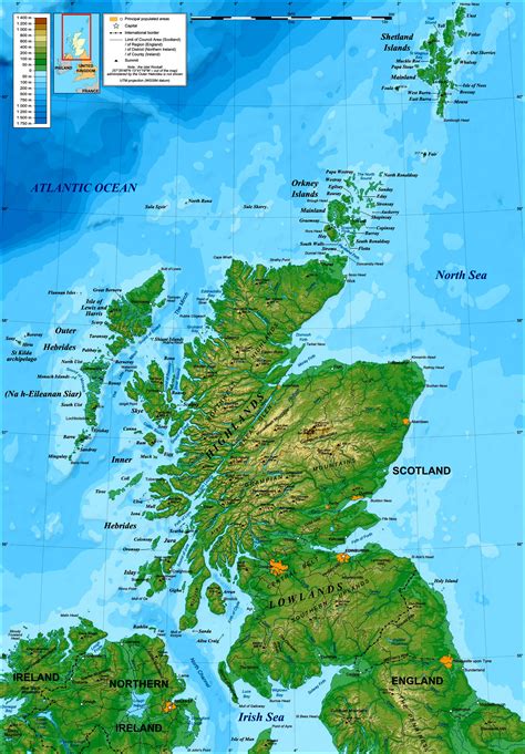 Mapa Escocia | Mapa