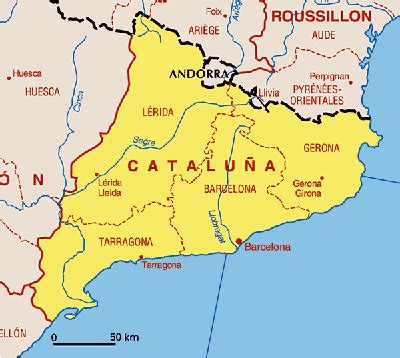 Mapa España Catalunya | Mapa Fisico