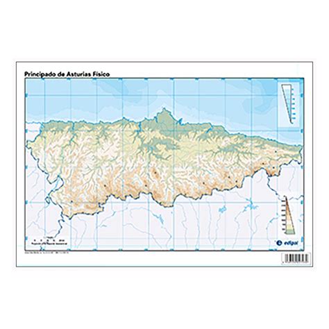 Mapa Fisico Del Principado De Asturias | Mapa Fisico