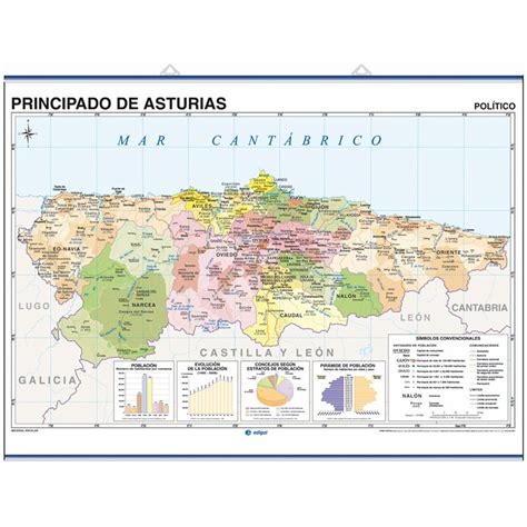 Mapa Fisico Del Principado De Asturias | Mapa Fisico