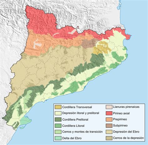 Mapa geográfico de Cataluña 2008   Tamaño completo