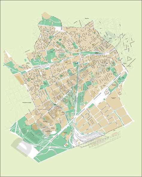 Mapa Guia De Hospitalet De Llobregat