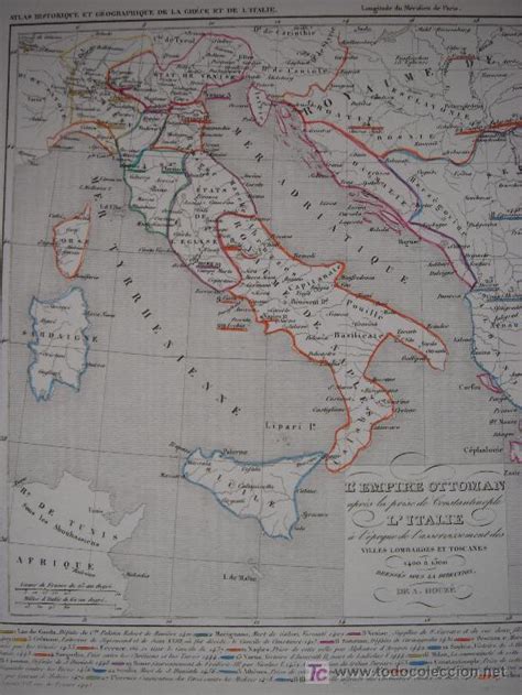 mapa histórico grecia, italia, imperio otomano   Comprar Mapas ...