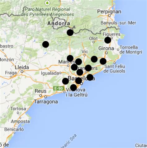 Mapa interactiu de les carreteres més perilloses de Catalunya ...