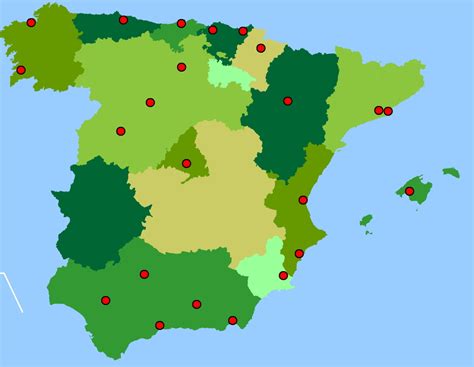 Mapa interactivo de España Ciudades de España. Toporopa ...