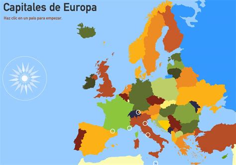 Mapa interactivo de Europa Capitales de Europa. Toporopa ...