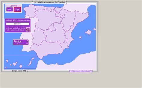 Mapa Interactivo de las Comunidades Autónomas de España ...