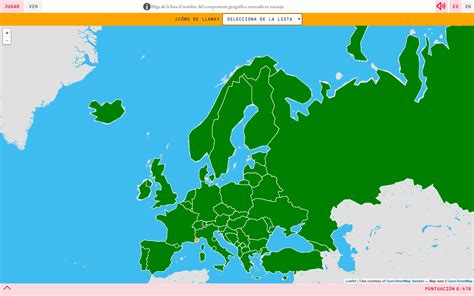 Mapa interativo. Como é que se chama? Países da Europa ...