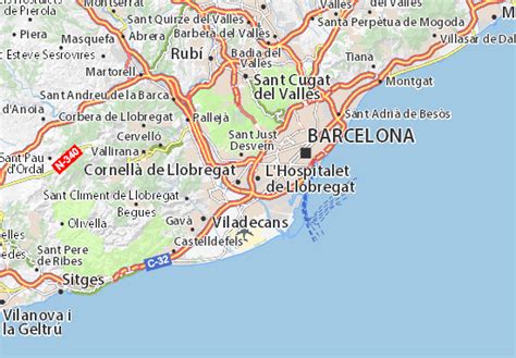 Mapa L Hospitalet de Llobregat   plano L Hospitalet de ...