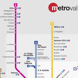 Mapa Metro Valencia 2015 | Mapa