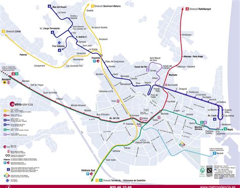 Mapa Metro Valencia