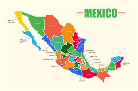 Mapa México Vector   Descargar Vector