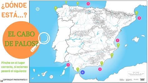Mapa Mudo de España Interactivo   Pinta y Pinto