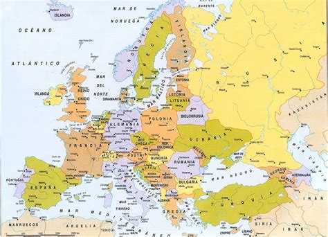 Mapa Mudo Europa Politico Interactivo