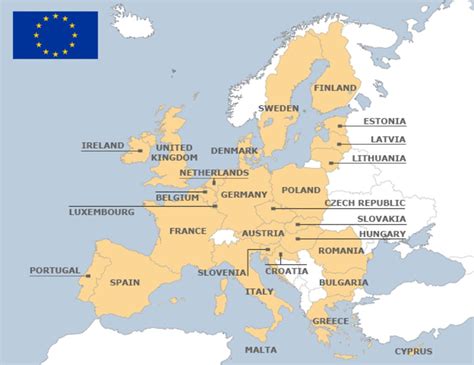 Mapa Paises Union Europea   SEONegativo.com