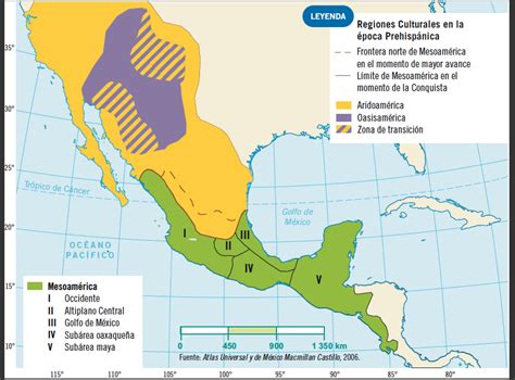 Mapa Para Colorear De Mesoamerica Aridoamerica Y Oasisamerica / El ...