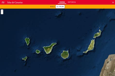Mapa para jugar. ¿Dónde está? Islas de Canarias   Mapas Interactivos de ...