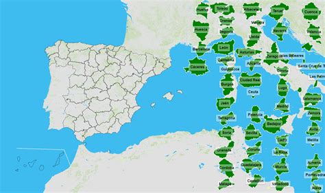 Mapa para jugar. Puzzle. Provincias de España   Mapas ...