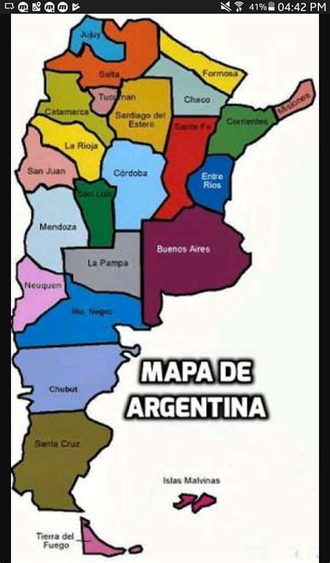 Mapa politico de argentina y sus capitales , .   Brainly.lat
