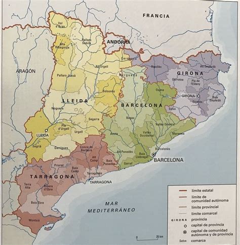 Mapa Politico De Cataluña Por Provincias | Australia Mapa