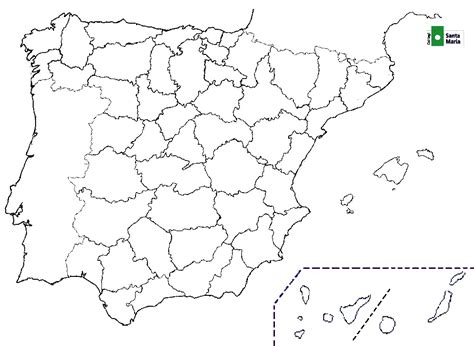 Mapa politico de españa para imprimir mudo   Imagui