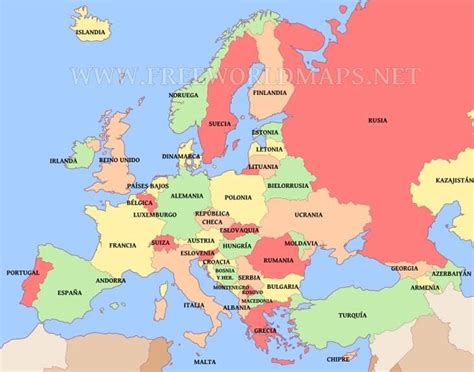 Mapa político de Europa | Serbia and montenegro, Albania ...