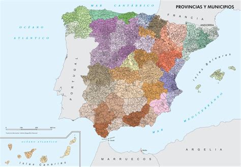 Mapa político mudo de España Mapa de provincias y ...