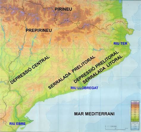 Mapa Relleu Catalunya | Mapa