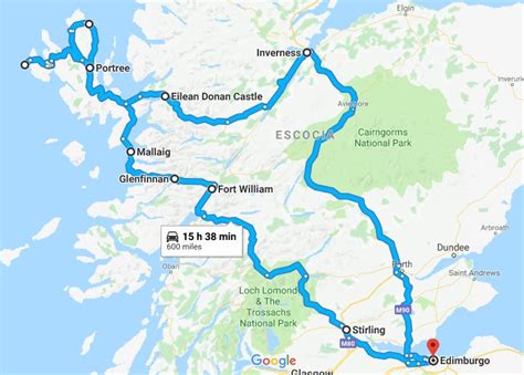 Mapa ruta por escocia | Escocia, Inverness, Isla de skye