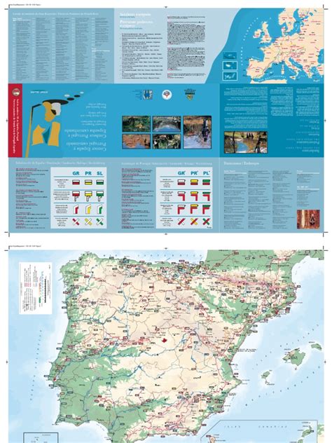 Mapa Senderos Gr Espana Y Portugal