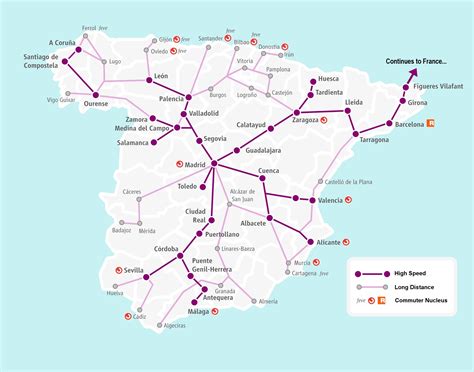 Mapa Tren Renfe Barcelona
