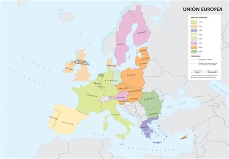 Mapa Union Europea Mudo
