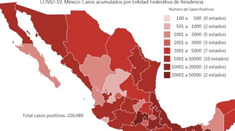 Mapa y casos de coronavirus en México por estados hoy 1 de julio   AS ...