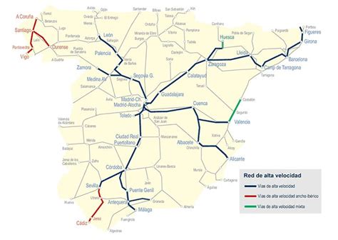 Mapa y líneas de trenes Renfe España 2019  Alvia, Avant, Altaria ...