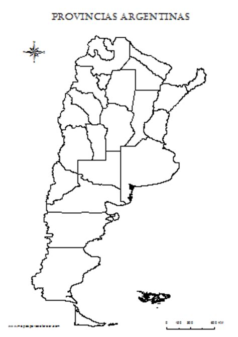 Mapas de Argentina para colorear