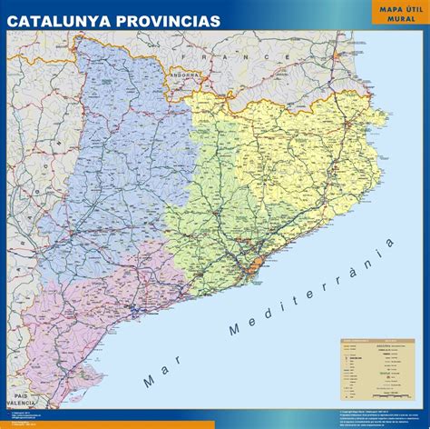 Mapas de Catalunya de carreteras y municipios | Mapas España y el mundo