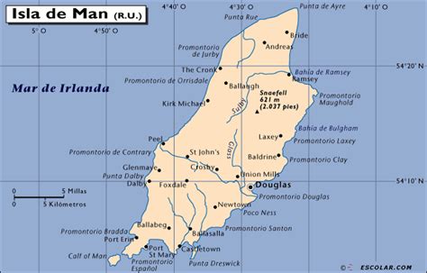 Mapas de Escolar.com   Mapa de Isla de Man
