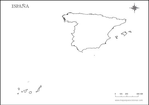 Mapas de España para colorear