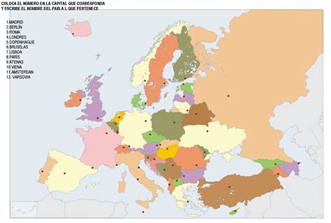 Mapas de Europa para imprimir | laclasedeptdemontse
